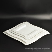 4PCS Set Prato de Porcelana